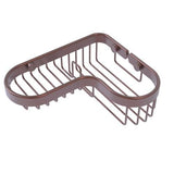 Allied Brass Corner Combination Shower Basket in Antique Copper