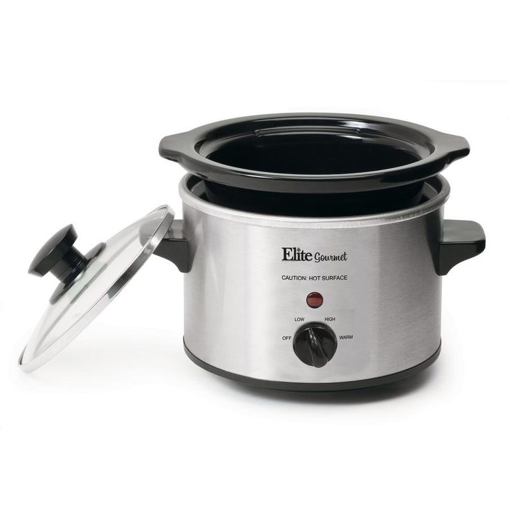 Gourmet 1.5 Qt. Stainless Steel Mini Slow Cooker