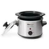 Gourmet 1.5 Qt. Stainless Steel Mini Slow Cooker