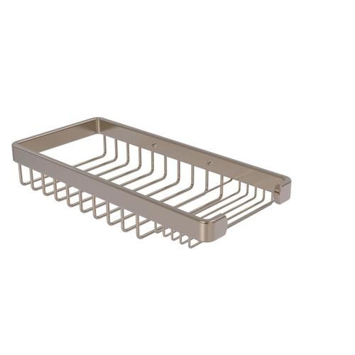 Allied Brass Rectangular Combination Shower Basket in Antique Pewter