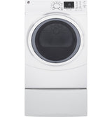 GE 7.5-cu ft Reversible Side Swing Door Stackable Gas Dryer, White, ENERGY STAR (GFD45GSSMWW)