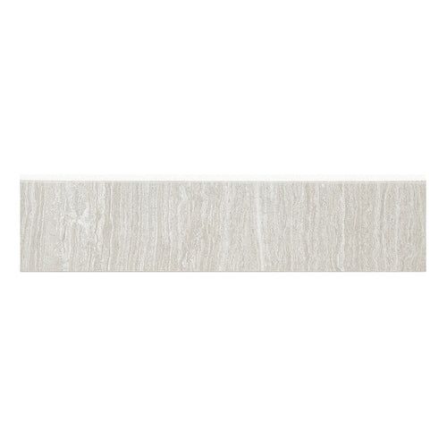 Style Selections Leonia Silver Porcelain Bullnose Tile (3-in x 12-in)