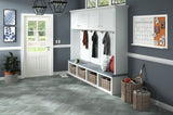 Style Selections Symphony Gray 4-mil x 12-in W x 24-in L Groutable Water Resistant Peel and Stick Luxury Vinyl Tile Flooring