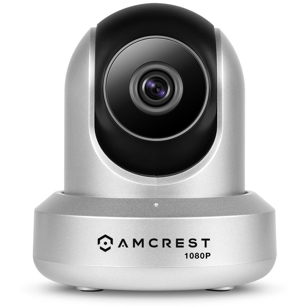 ProHD 1080p Wi-Fi Wireless IP Security Camera 1920TVL, Pan/Tilt, Night Vision, 2-Way Audio, Silver - Super Arbor