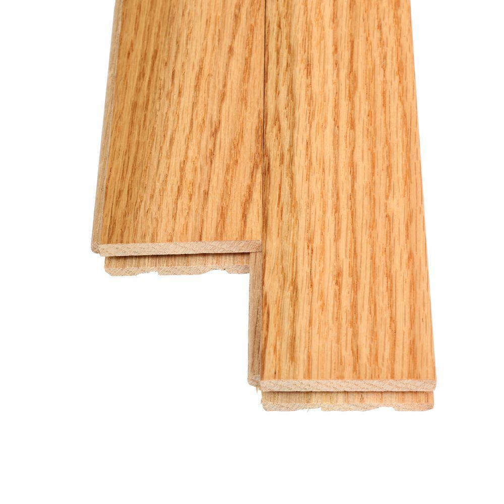 Bruce Oak Rustic Natural 3/4 in. Thick x 2-1/4 in. Wide x Varying Length Solid Hardwood Flooring (20 sq. ft. / case) - Super Arbor