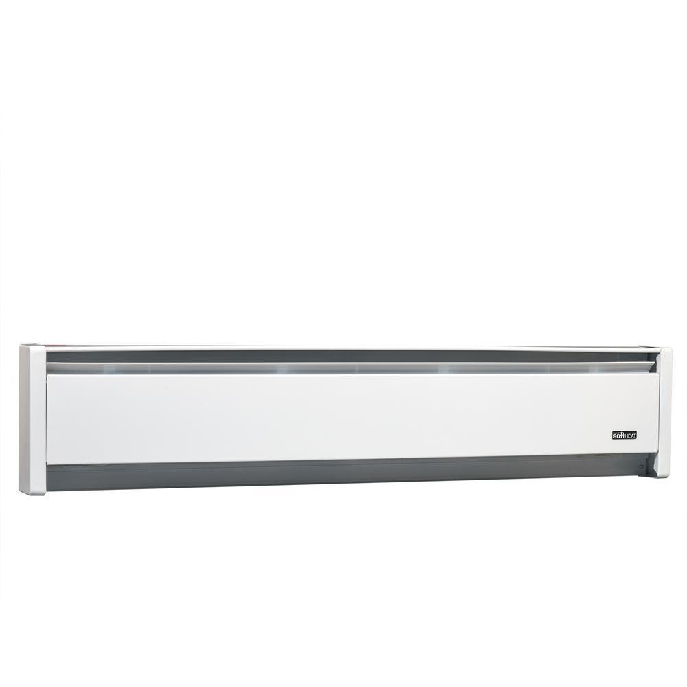 SoftHeat 71 in. 1,250-Watt 240-Volt Hydronic Electric Baseboard Heater - Super Arbor