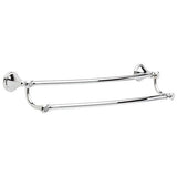 Delta  Cassidy 24-in Double Chrome Wall Mount Double Towel Bar