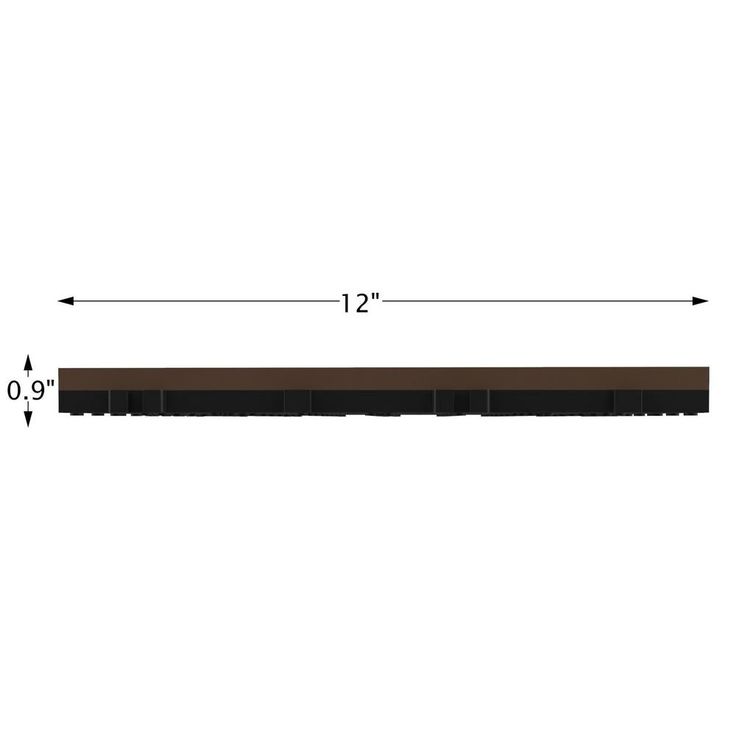 Pure Garden 12 in. x 12 in. Brown Outdoor Interlocking Slat Polypropylene Patio and Deck Tile Flooring (Set of 6)