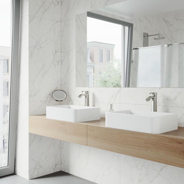 VIGO Petunia Handmade Matte Stone Rectangle Vessel Bathroom Sink in Matte White