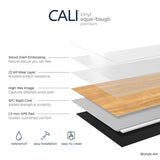 CALI Aqua Tough Premium Blonde Ale Brown 22-mil x 7-3/32-in W x 48-in L Waterproof Interlocking Luxury Vinyl Plank Flooring (23.77-sq ft/ Carton)