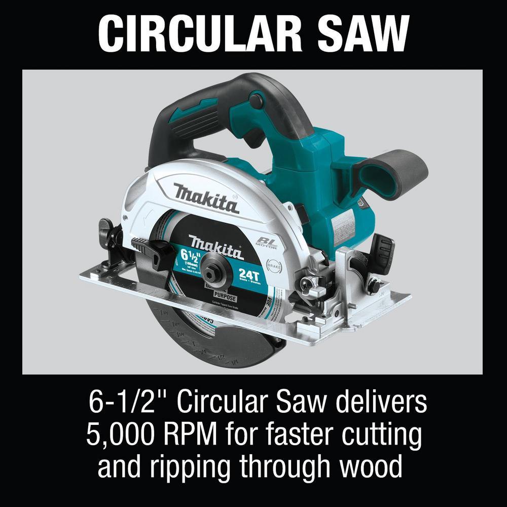 18-Volt LXT Lithium-Ion Cordless 6-Piece Kit (Driver-Drill/Impact Driver/Circular Saw/Multi-Tool/Radio/Light) 3.0A - Super Arbor