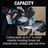 18-Volt LXT Lithium-Ion Cordless 5-3/8 in. Metal Cutting Saw with Electric Brake and Chip Collector Tool-Only - Super Arbor