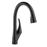 Esque Single-Handle Pull-Down Sprayer Kitchen Faucet with ShieldSpray Technology in Arctic Stainless - Super Arbor