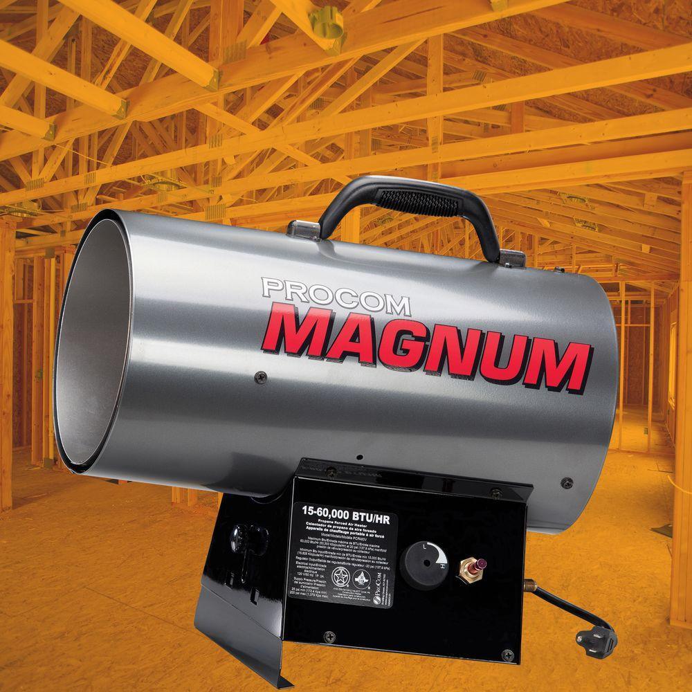 60,000 BTU Portable Liquid Propane Forced Air Heater - Super Arbor