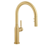 Upson Single-Handle Pull-Down Sprayer Kitchen Faucet in Matte Gold - Super Arbor