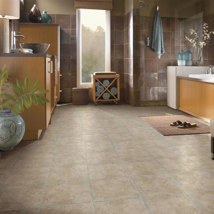 Armstrong Flooring 45-piece 12-in x 12-in Pumice Peel and Stick Vinyl Tile