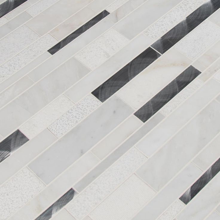 MSI Moderno Blanco Interlocking 12 in. x 18 in. x 8 mm Metal Stone Blend Mesh-Mounted Mosaic Tile (15 sq. ft. / case)