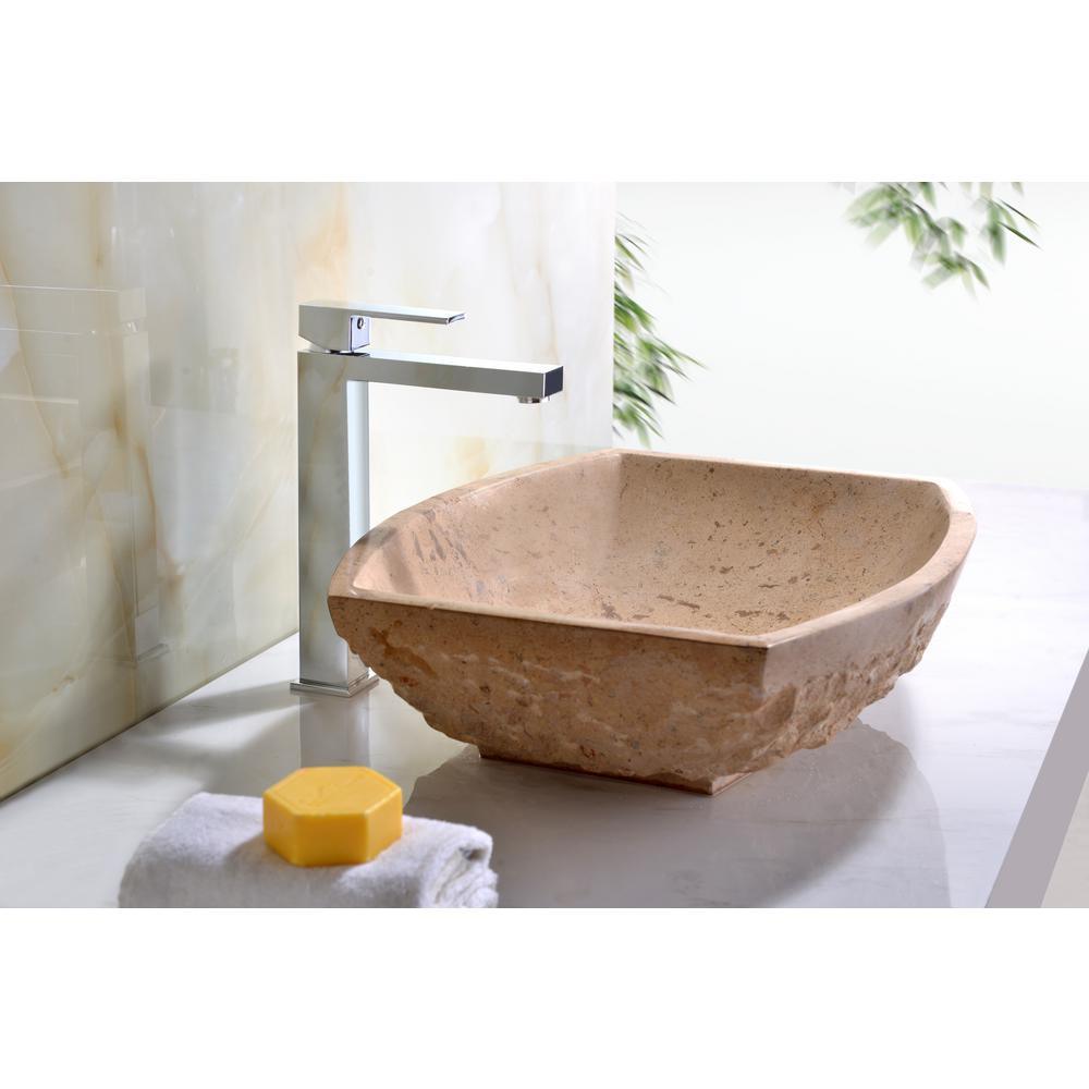 Moon Vessel Sink in Classic Cream Marble - Super Arbor