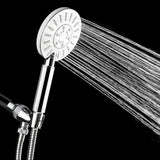 3-Spray 4.75 in. Round Single Wall Mount Fixed Adjustable Handheld Shower Head in Chrome - Super Arbor