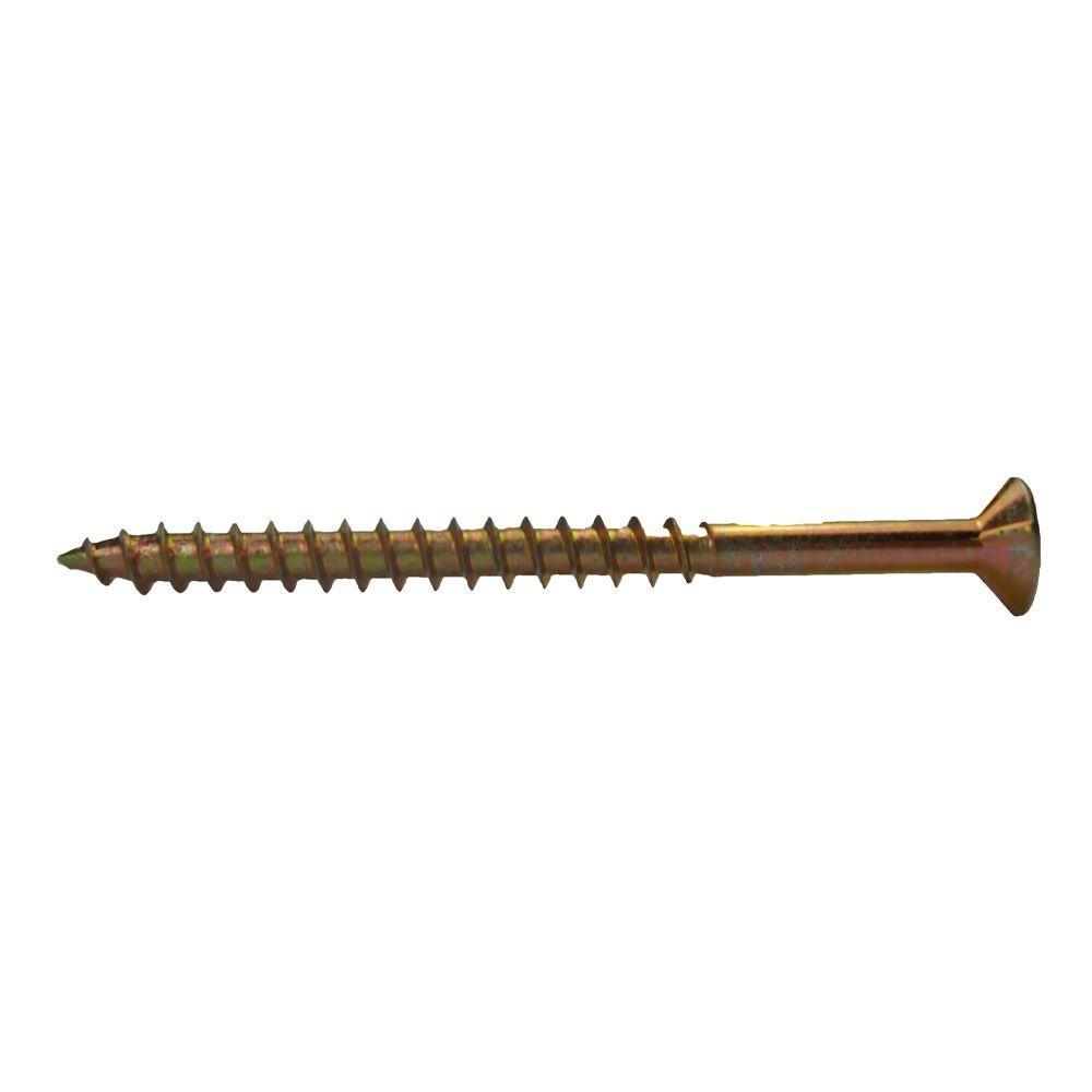 #6 x 2 in. Phillips Bugle-Head Coarse Thread Gold Screws (1 lb./Pack)