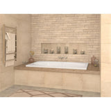 Imperial 7 ft. Acrylic Center Drain Rectangular Drop-in Non-Whirlpool Bathtub in White - Super Arbor
