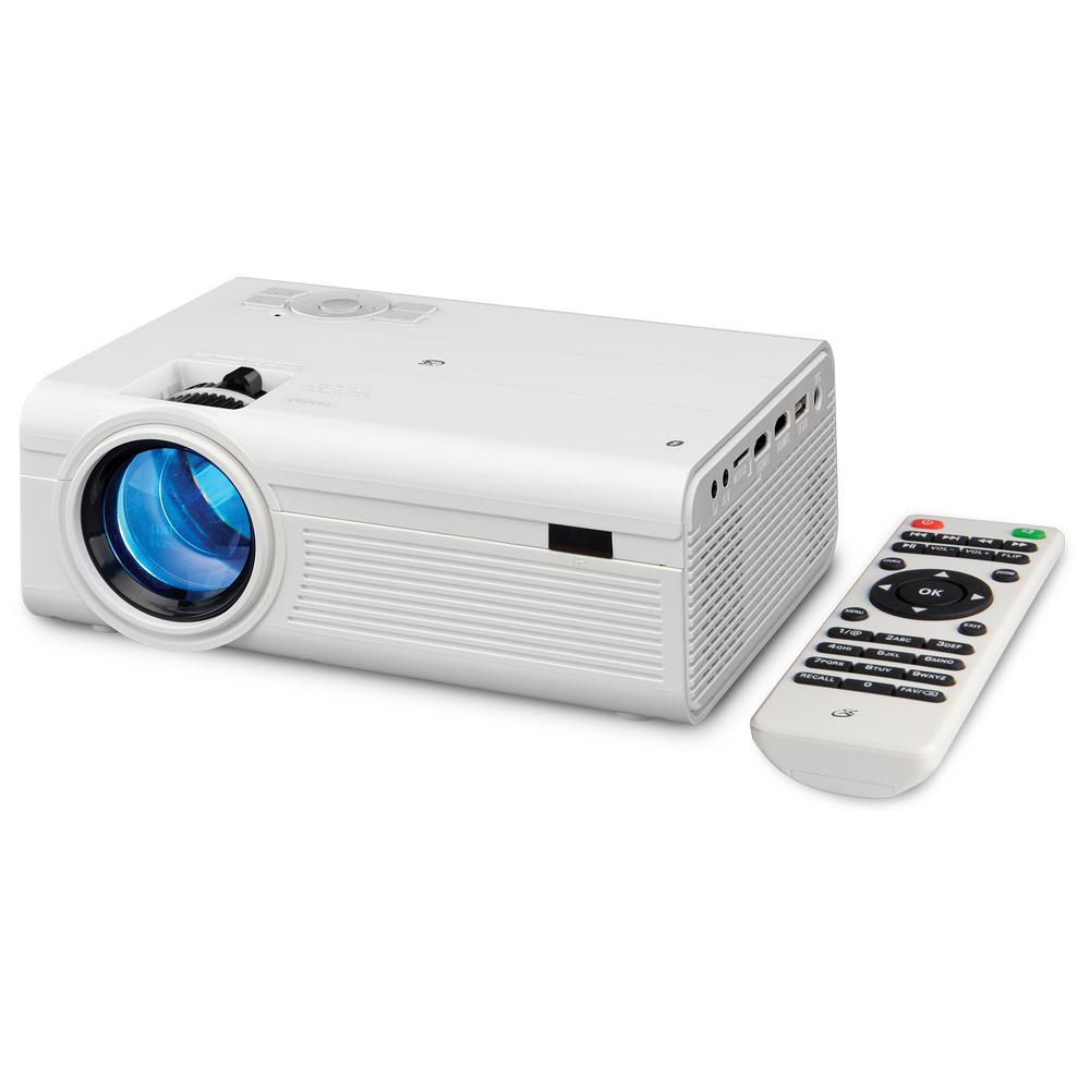 800 x 480 Bluetooth Wireless HD Mini Projector with 2000 Lumens - Super Arbor