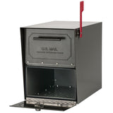 Oasis Classic Locking Post Mount Parcel Mailbox with High Security Reinforced Lock - Super Arbor