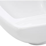 Whitehaus Collection Isabella Wall-Mounted Bathroom Sink in White