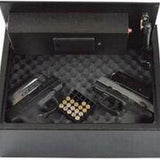 Biometric Fingerprint Drawer Personal Gun Safe, Black - Super Arbor