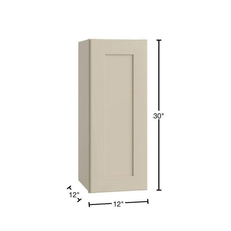 Home Decorators Collection Newport 12 in. W x 12 in. D x 30 in. H Assembled Plywood Wall Kitchen Cabinet in Blended Cream with Soft Close