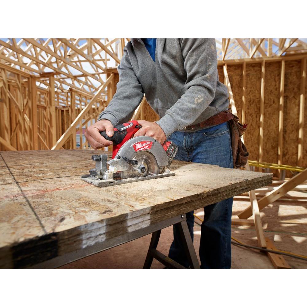 M18 FUEL 18V 6-1/2 in. Brushless Cordless Circular Saw & M18 FUEL HACKZALL Reciprocating Saw w/ (2) M18 6.0Ah Batteries