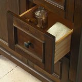 Creedmoor 36 in. W Bath Vanity Cabinet Only in Walnut with Left Hand Drawers - Super Arbor