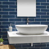Bond Tile Baton Rouge Blue 3 in. x 12 in. Matte Ceramic Subway Wall Tile (22 Pieces 5.38 Sq. Ft. / Box)