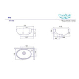 Nameeks Mini Vessel Sink in White