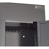 Black Steel Through the Wall Drop Box with Adjustable Chute Mail Receptacle - Super Arbor