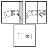 4-1/2 in. Chrome Key Locking Hasp