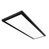 Commercial Electric 1 ft. x 4 ft. 4000 Lumens Dimmable Matte Black Integrated LED Flat Panel Ceiling Flush Mount Fixture, Selectable 5CCT
