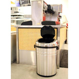 iTouchless 18-Gallon Stainless Steel Metal Touchless Trash Can with Lid