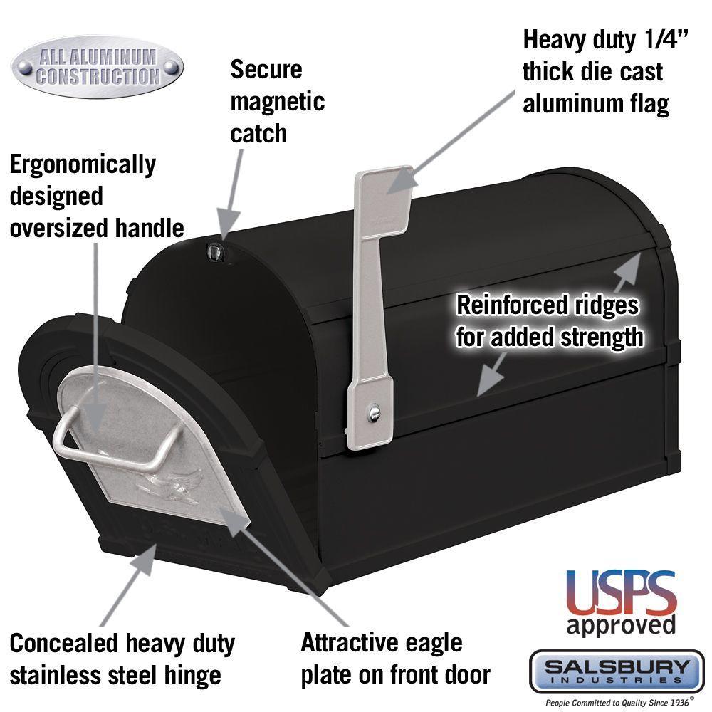 4800 Series Eagle Rural Post-Mount Mailbox - Super Arbor