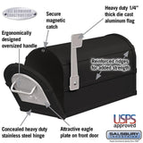 4800 Series Eagle Rural Post-Mount Mailbox - Super Arbor