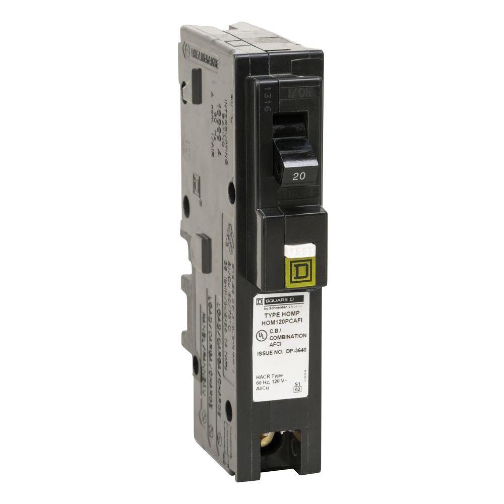 Homeline 15 Amp Single-Pole Plug-On Neutral Combination Arc Fault Circuit Breaker - Super Arbor