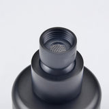 1-Spray Patterns with 4.1 GPM 2.52 in. Wall Mount Rain Fixed Shower Head in Matte Black - Super Arbor