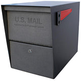 Package Master Locking Post-Mount Mailbox with High Security Reinforced Patented Locking System, Black - Super Arbor