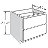 allen + roth Aveley 36-in W x 34.5-in H x 24-in D Linen Maple Drawer Base Semi-Custom Cabinet