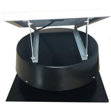 660 CFM Powder Coated Galvanized Steel Solar Powered Attic Fan with Adjustable Solar Panels - Super Arbor