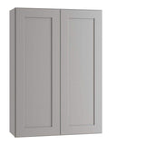 Home Decorators Collection Newport 33 in. W x 12 in. D x 36 in. H Assembled Plywood Wall Kitchen Cabinet in Pearl Gray with Soft Close
