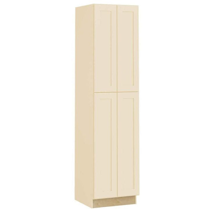 Home Decorators Collection Newport 24 in. W x 24 in. D x 96 in. H Assembled Plywood Pantry Kitchen Cabinet in Blended Cream with Soft Close