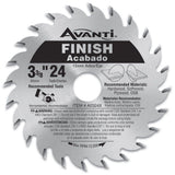 3-3/8 in. x 24-Teeth Finish Saw Blade - Super Arbor