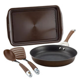 Symmetry 9-Piece Hard-Anodized Aluminum Nonstick Cookware Set in Black