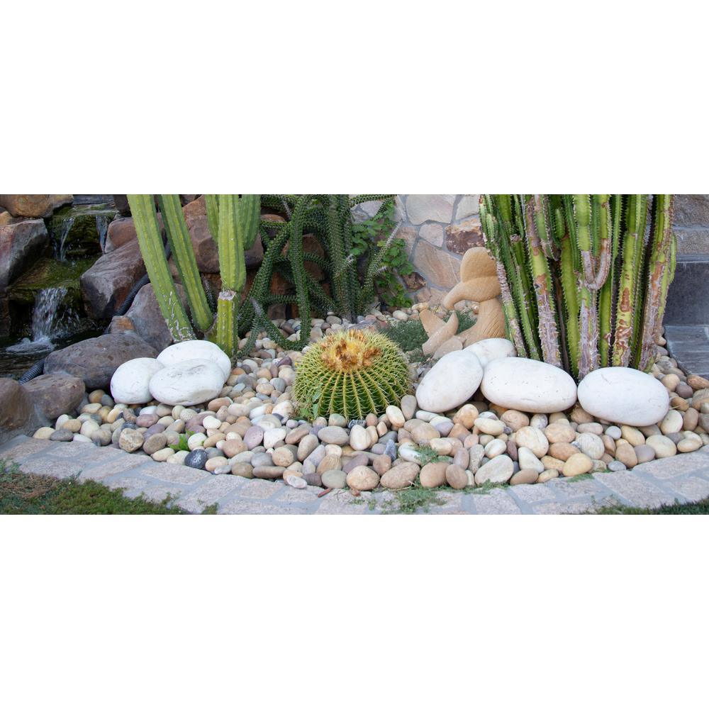 13 cu.ft. per Pallet Extra Large (7 in. to 14 in.) Sahara White Natural Boulder Rocks (27-Pieces/Covers 13 cu. ft.) - Super Arbor